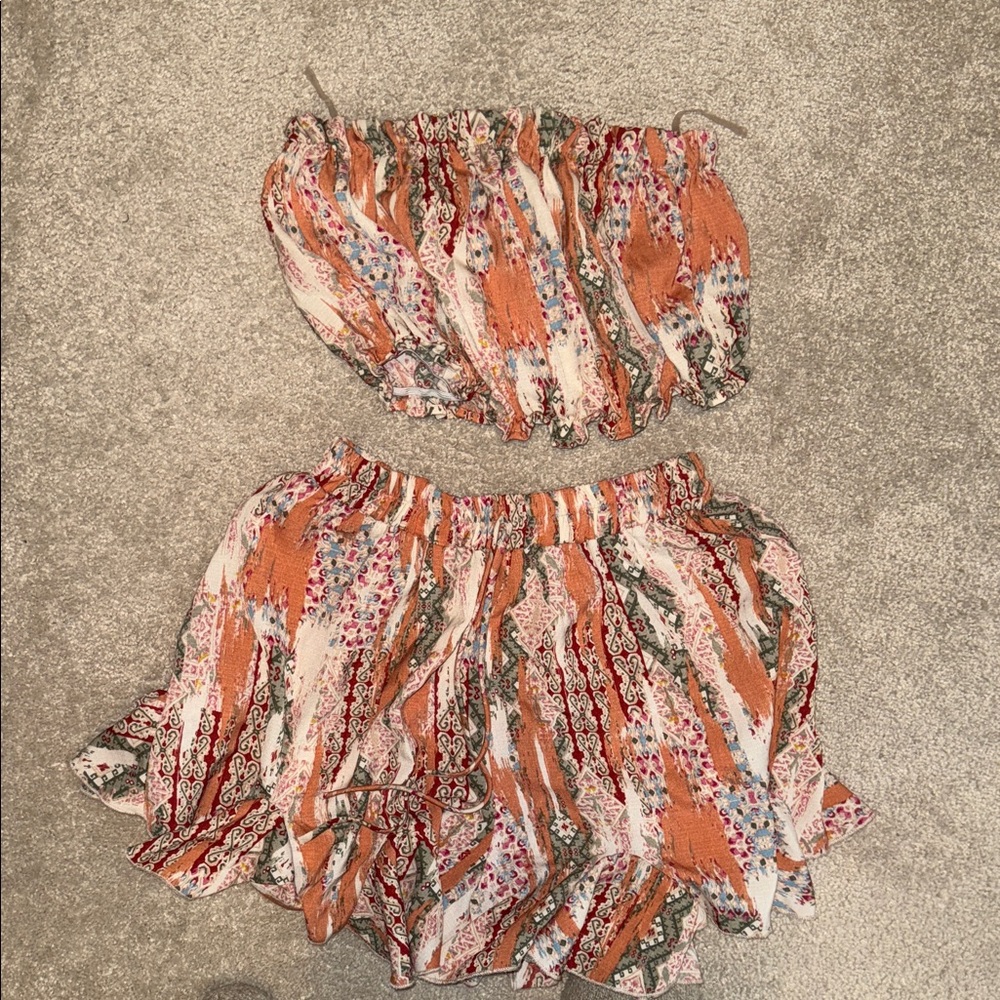 Boho Floral Two-Piece Set